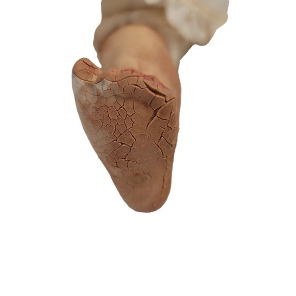 VINTAGE Porcelain Doll in White Dress - Picture 2 of 6